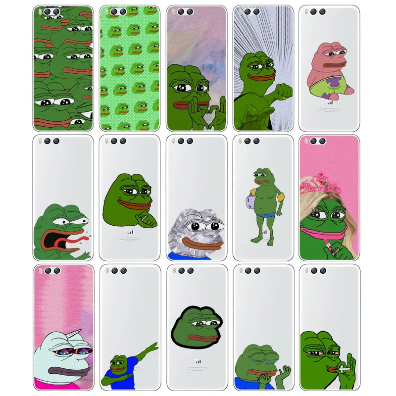 DREAMFOX M276 Pepe мемы грустная Лягушка Мягкий ТПУ силиконовый чехол для Xiaomi Mi Note 2 3 4 5 6 8
