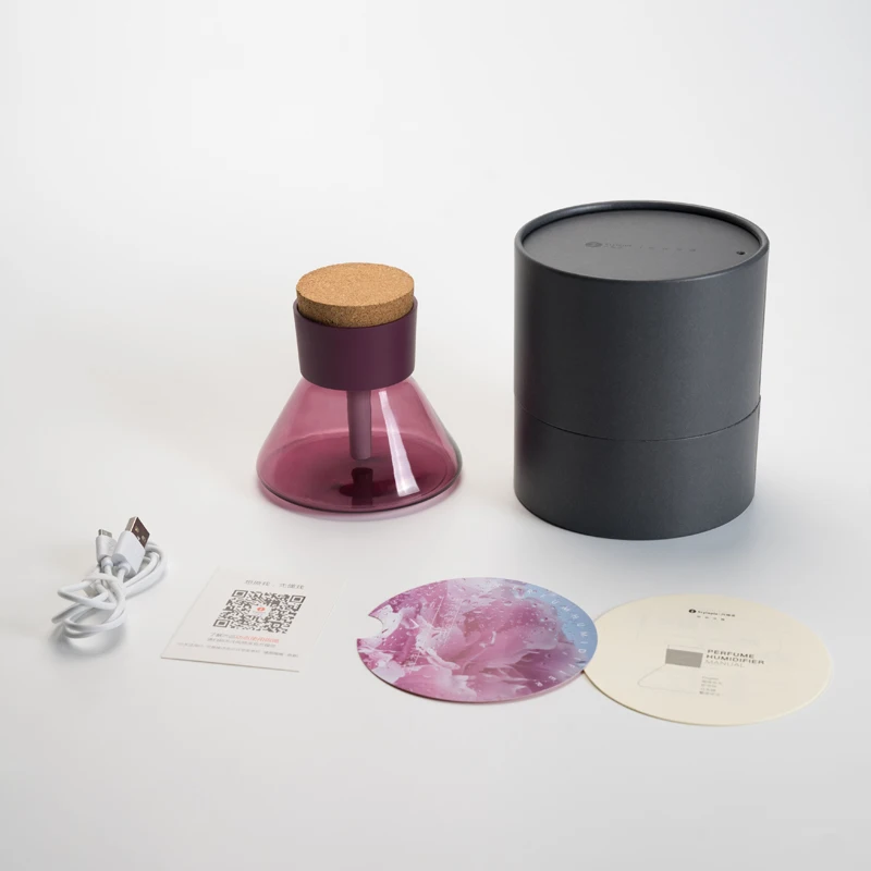 Красивый флакон для духов увлажнитель воздуха стеклянный USB мини настольный