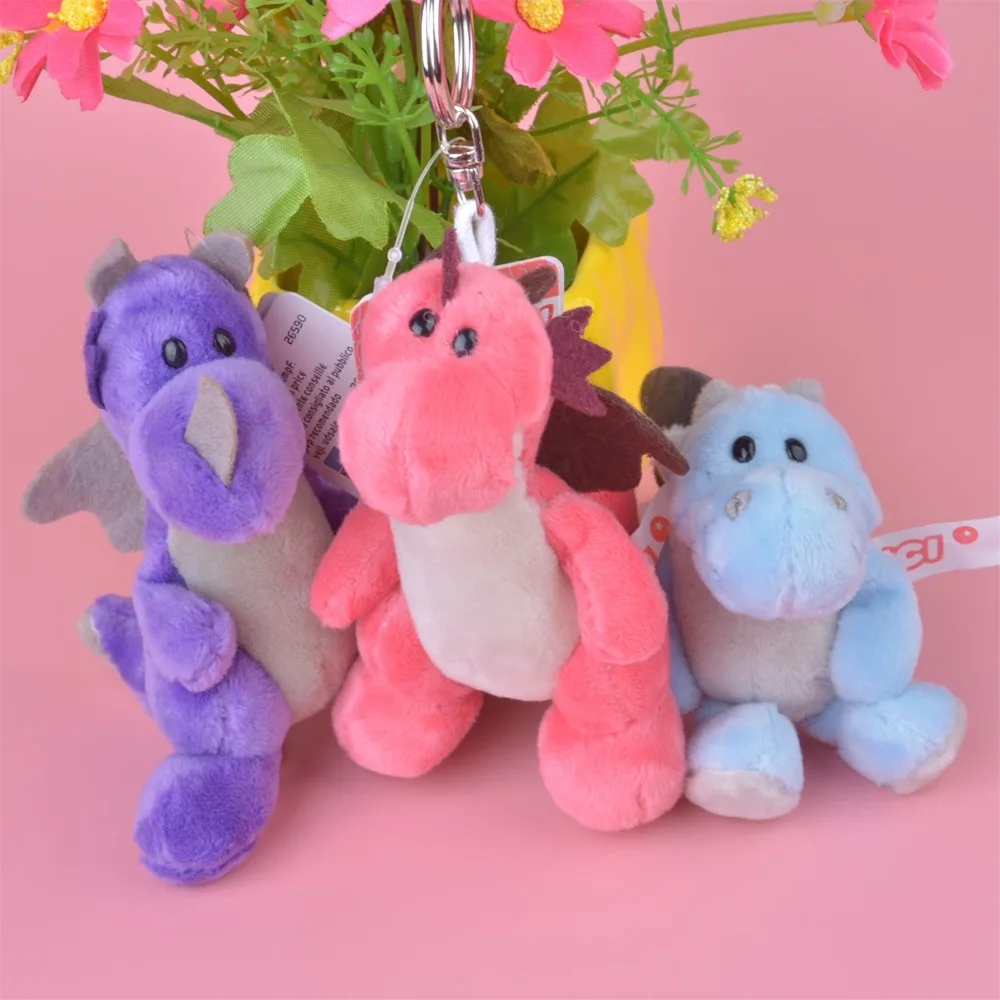 3 шт. динозавр три цвета маленький плюшевый кулон игрушка Детская кукла