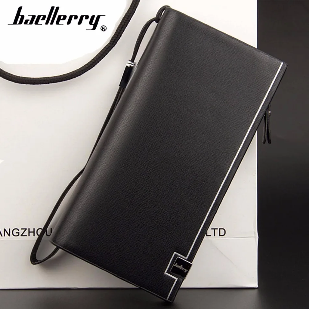 Baellerry классические мужские кошельки Длинные из искусственной кожи сотовый