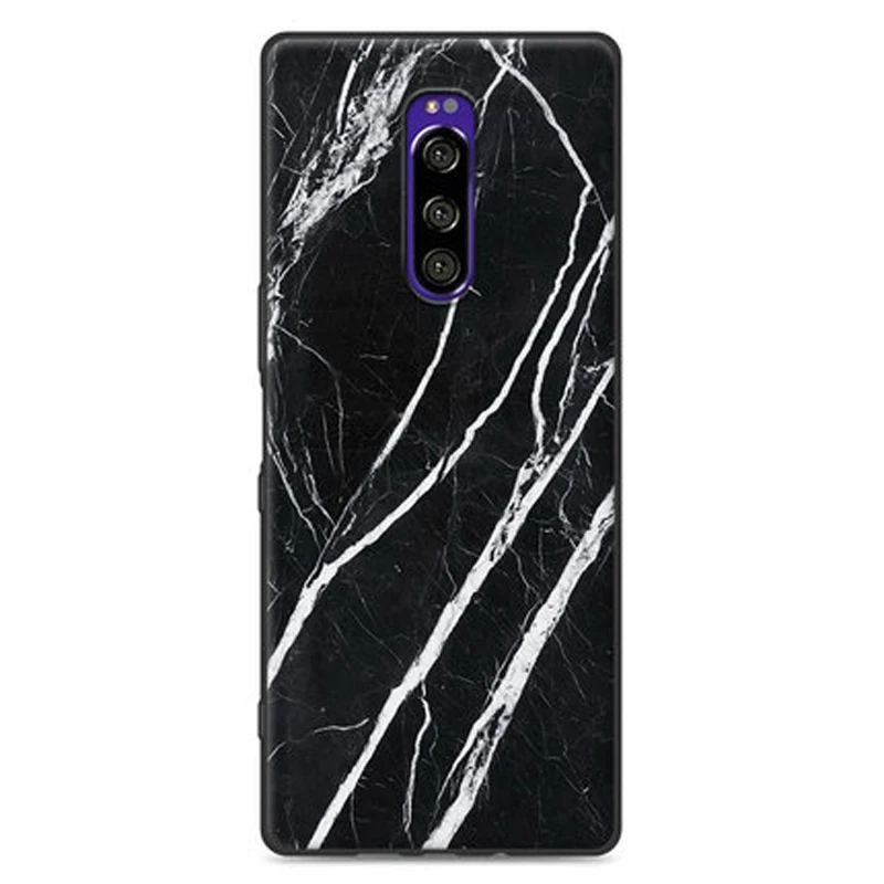 Для sony Xperia 1 чехол с деревянным камнем из мягкого силикона с узором TPU чехол для телефона sony Xperia 1 J8110 J8170 J9110 чехлы для sony 1