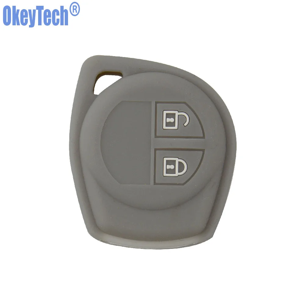OkeyTech силиконовый резиновый чехол с двумя кнопками защитный для Suzuki SX4 Свифт Vitara Key