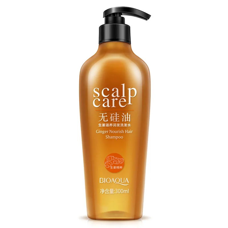 

Hair Care Natural Ginger Nourishing NO Silicone Oil Beauty Hair Shampoo Oil-control Refreshing Anti Itch Anti Dandruff 300ML