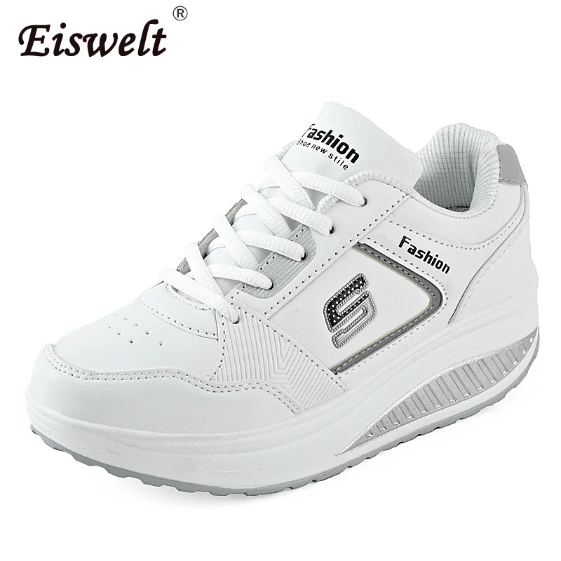 

Модная женская обувь для фитнеса, на плоской подошве, повседневная женская обувь для похудения, на платформе, # ZQS024, 2017