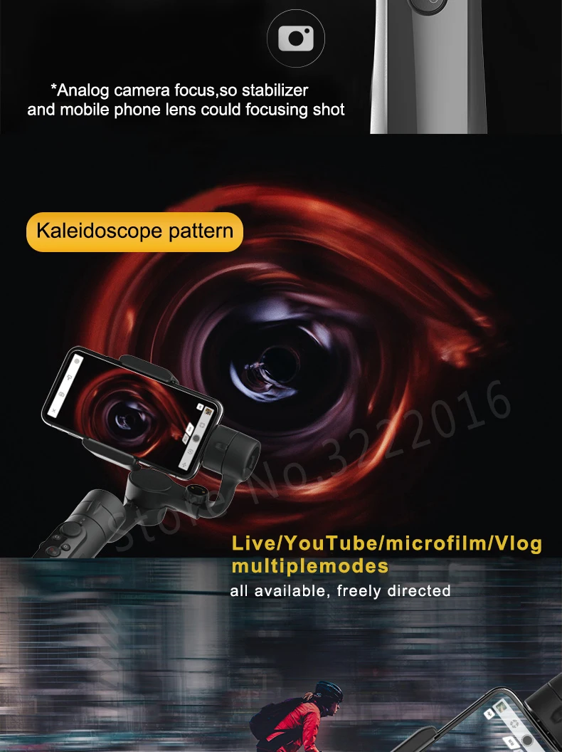 Freevision Vilta SE 3-осевой карданный стабилизатор для смартфона ручной PK Vimble 2 DJI Osmo 2 карман Zhiyun Smooth Q 4