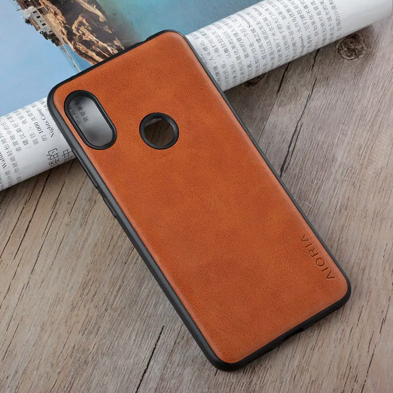 for Xiaomi Redmi Note 6 pro Case Luxury Vintage leather skin with cover phone case xiaomi redmi note funda coque capa | Мобильные