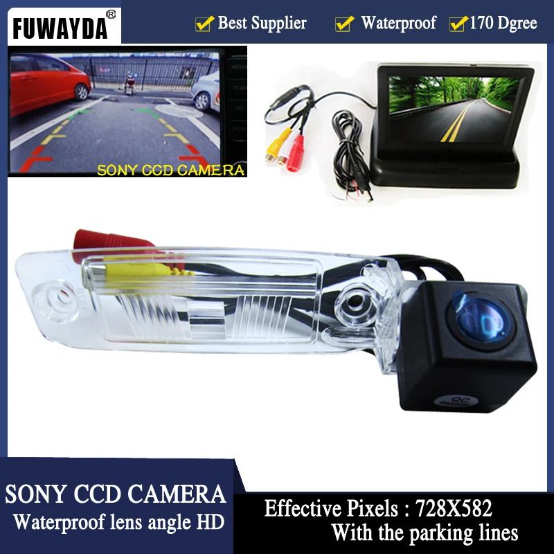 Автомобильная парковочная камера FUWAYDA водонепроницаемая заднего вида SONYCCD 4 3