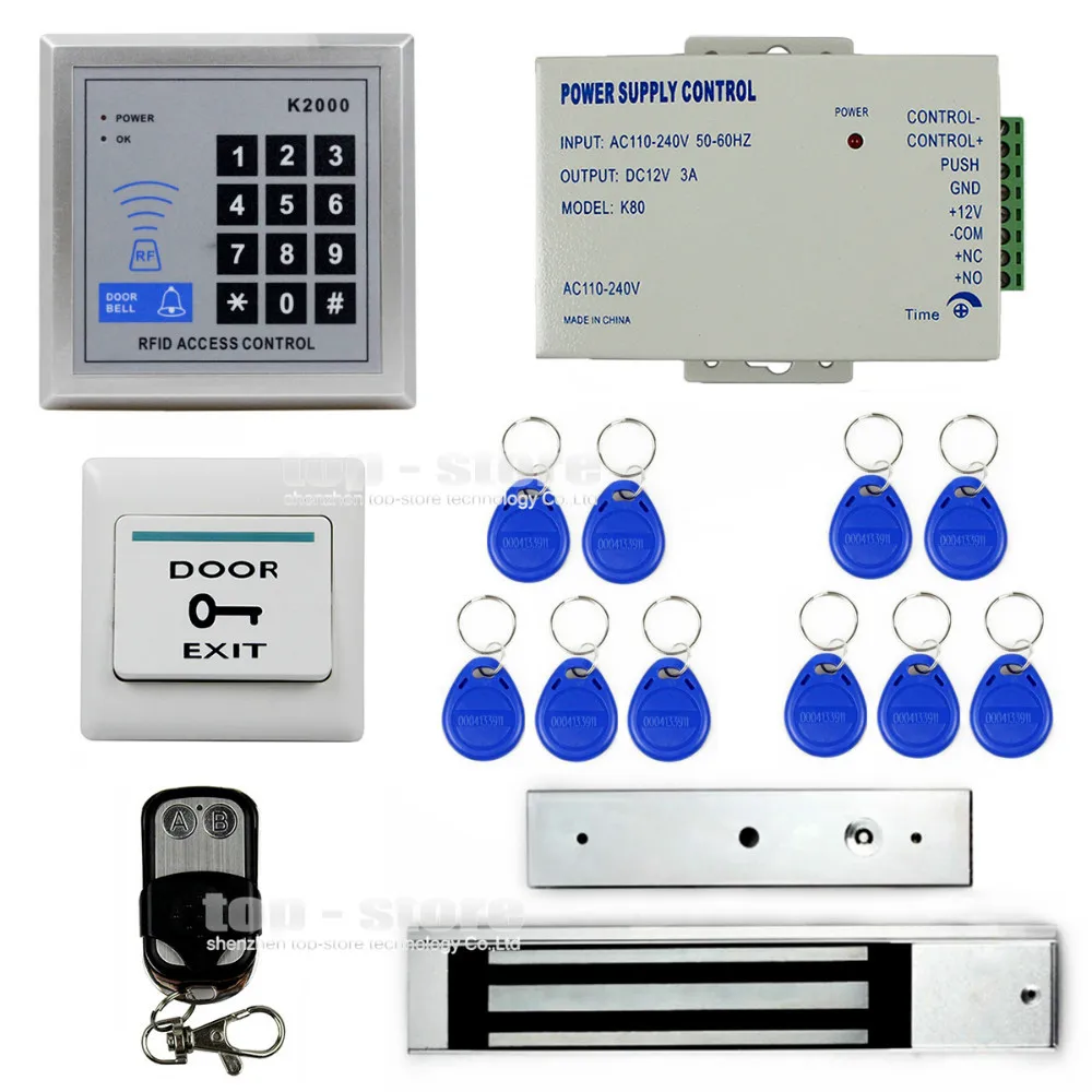 Rfid-кардридер DIYSECUR K2000 125 кГц с магнитным замком 280 кг | Безопасность и защита