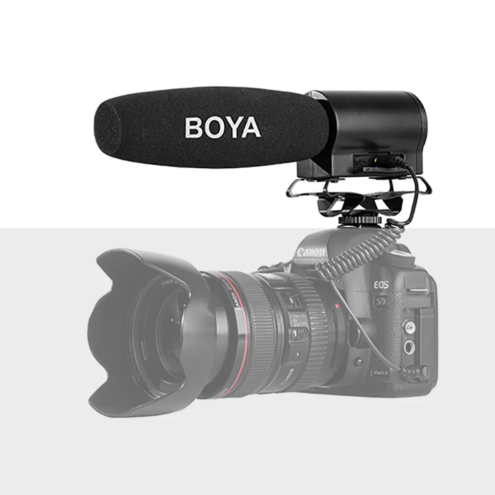 BOYA BY-DMR7 конденсаторный микрофон 3,5 мм ЖК-аудио кабель микрофон на камеру запись студия голоса Студийный микрофон профессиональный микрофон