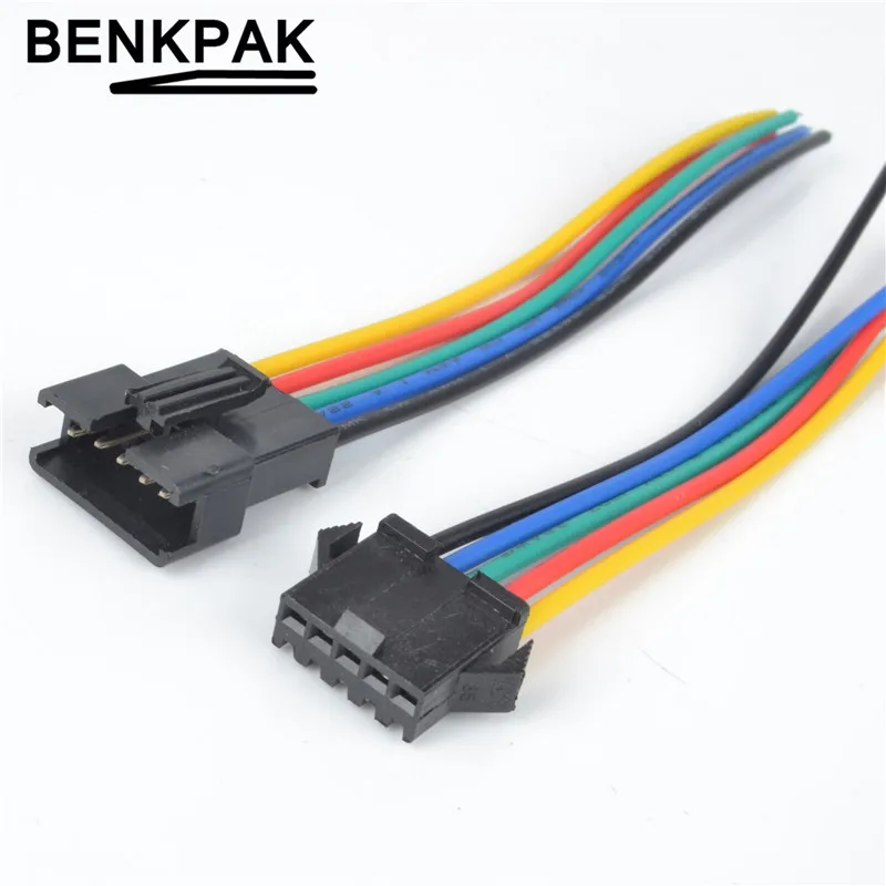 50 пар 5P JST SM 5 контактный Штекерный разъем SM5P светодиодный ные