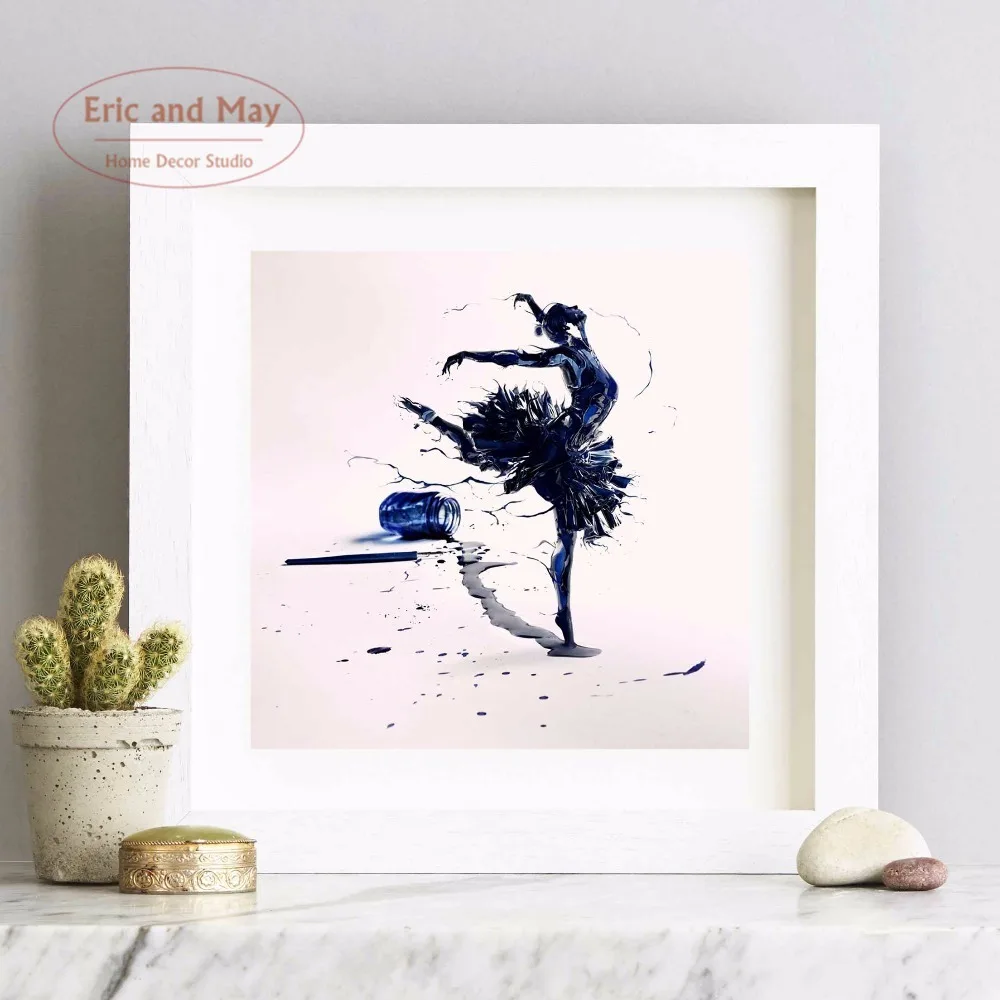 Watercolo Splash абстрактная девушка холст печать Современная живопись плакаты