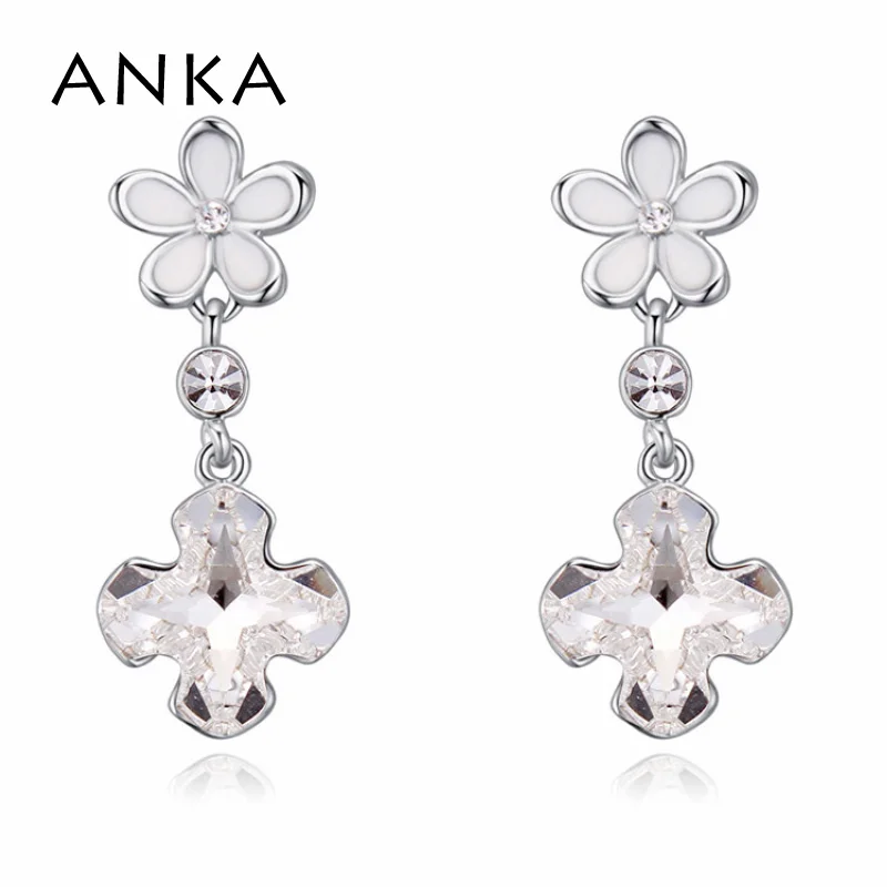 

Женские серьги-подвески с эмалью и кристаллами, #121779