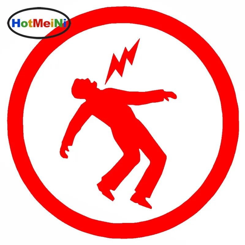 HotMeiNi Car Sticker Beware There Is Electricity Lightning Funny SUV Window Bumper Laptop Kayak Vinyl Decal 15 x 15cm | Автомобили и