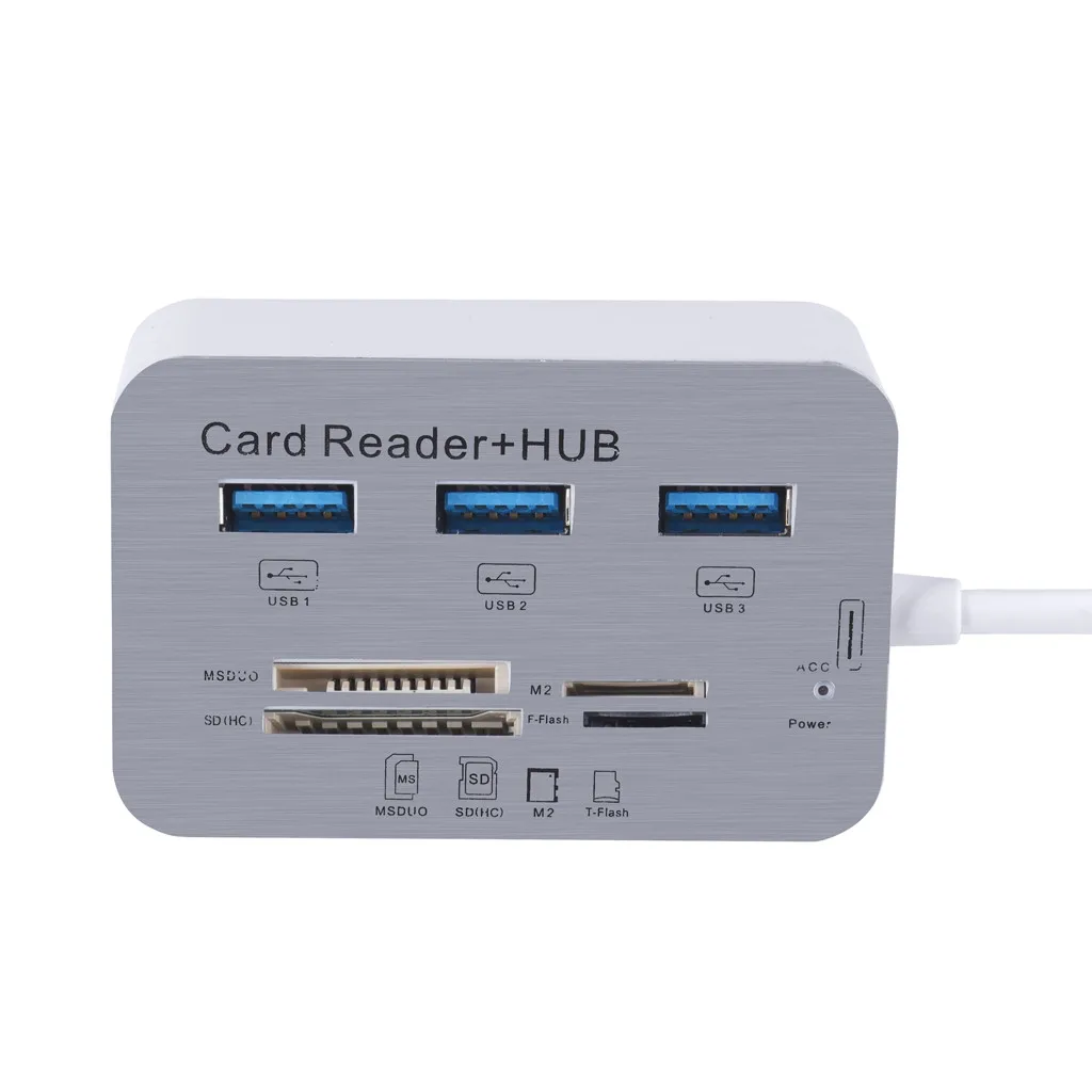 Ультратонкий 3-портовый кардридер VOBERRY C-type USB 3 0/3 1 с сверхвысокой скоростью 5