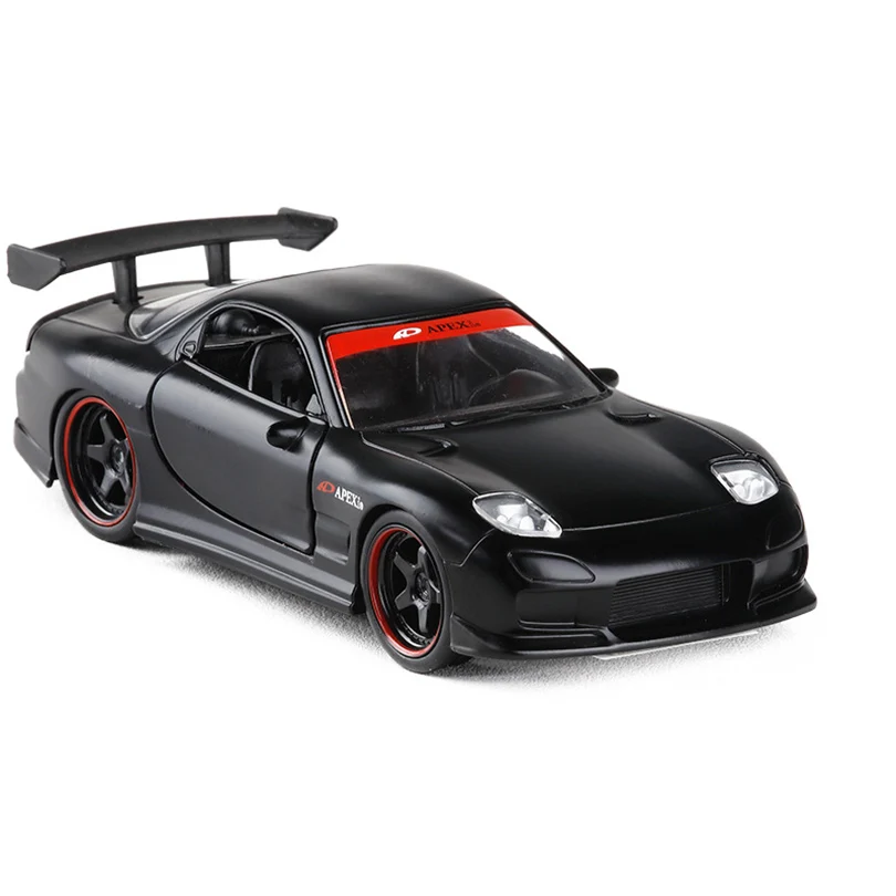 Игрушечная модель 1:32 RX7 купе из сплава с обратной связью для детей настоящая