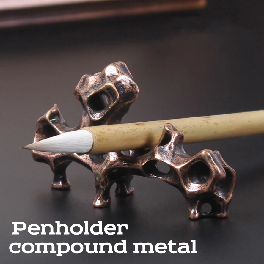 compound metal Artwork Penholder Chinese Painting Callilgraphy Brush holder