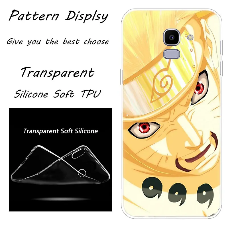 ; аниме «Наруто Мягкий силиконовый чехол для телефона для samsung Galaxy J8 J6 J4 J2 Core J5 J6 J7 Prime J3 ЕС J4 Plus чехол