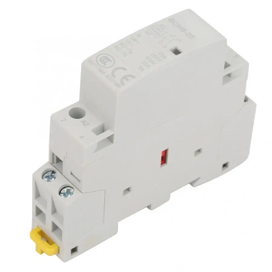 2P 25A 24V 50/60Hz Din Rail AC контактор для дома 1NO 1NC|Замыкатели| |
