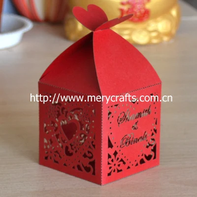 

red wedding favor boxes ,love heart shaped wedding favors wholesale made in china