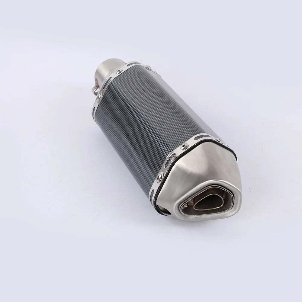 51 мм Универсальный мотоцикл Akrapovic выхлоп модифицированный глушитель труба скутер, питбайк грязи мотокросса для Yamaha R1 ER6N CBR250R