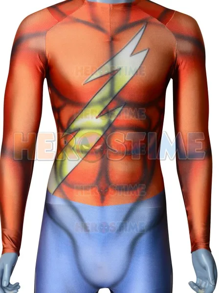 The Flash Jason Garrick Classic Mens Superhero Costume 3D Printed Spandex Cosplay Bodysuit Halloween Party Zentai Suit |