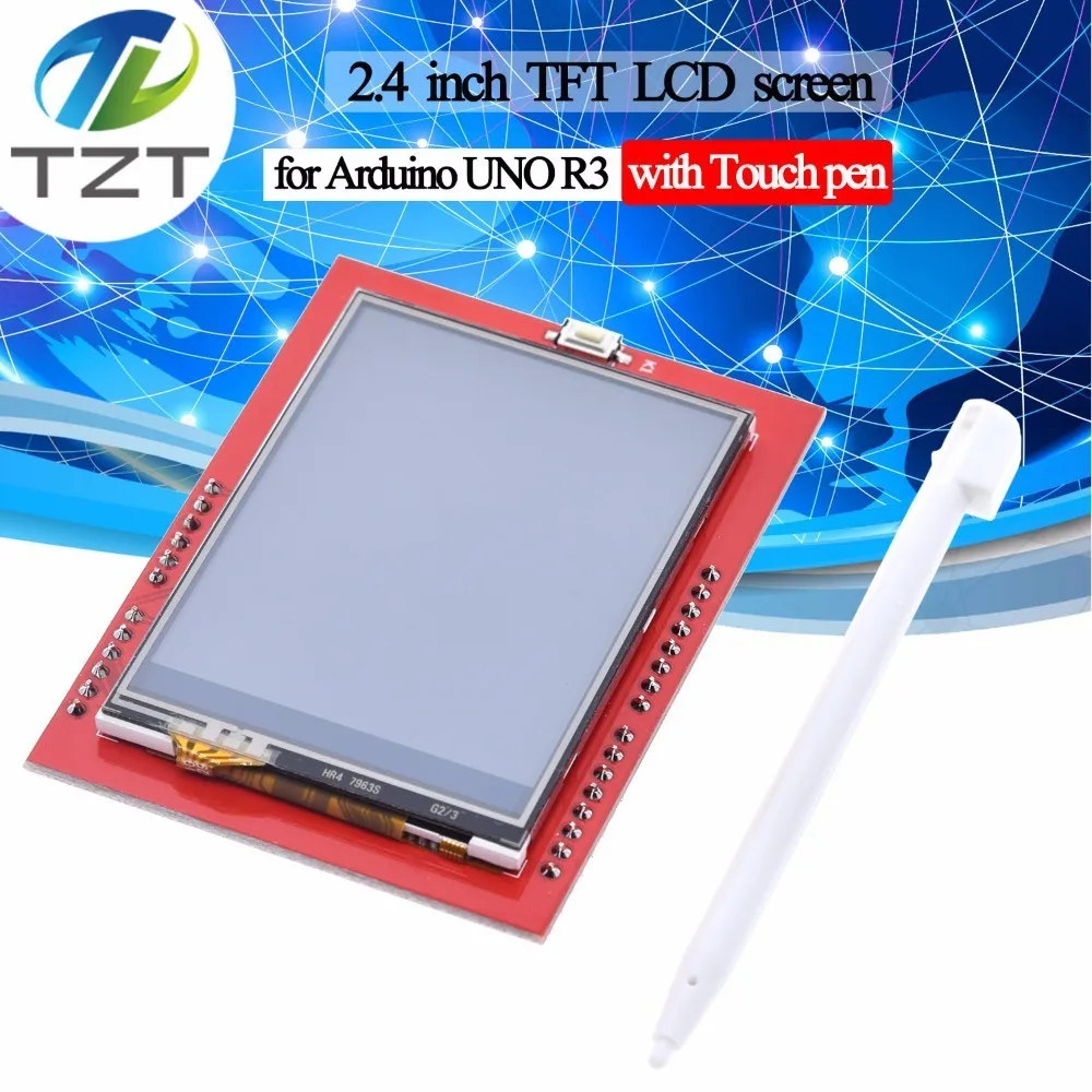 ЖК модуль TZT TFT 2 4 дюймовый экран для платы Arduino UNO R3 и поддержка mega 2560 с сенсорной