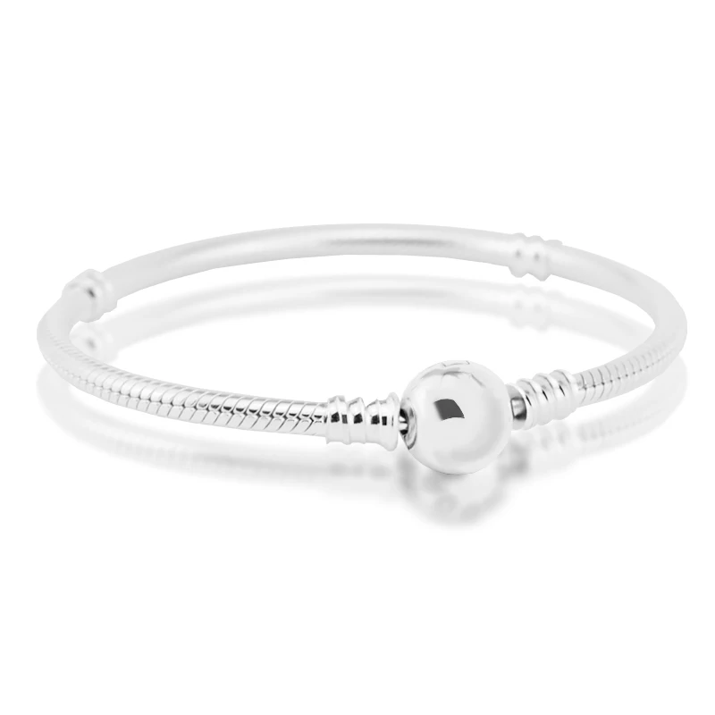 Compatible With European Jewelry Sparkling Heart Bracelets with Clear CZ 100% 925 Sterling Silver DIY Wholesale | Украшения и