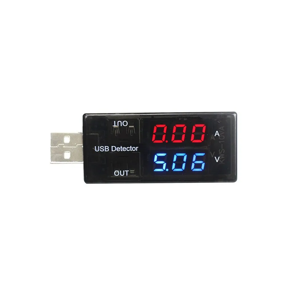 3-7,5 в двойной USB ток напряжение зарядный детектор тестер Красный Синий Вольтметр аккумулятора зарядное устройство для амперметра доктор