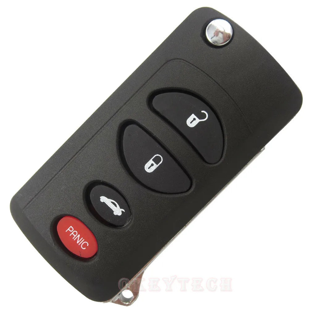 OkeyTech запасной корпус автомобильного ключа чехол 3/4 кнопки для Chrysler Sebring Jeep Liberty Dodge