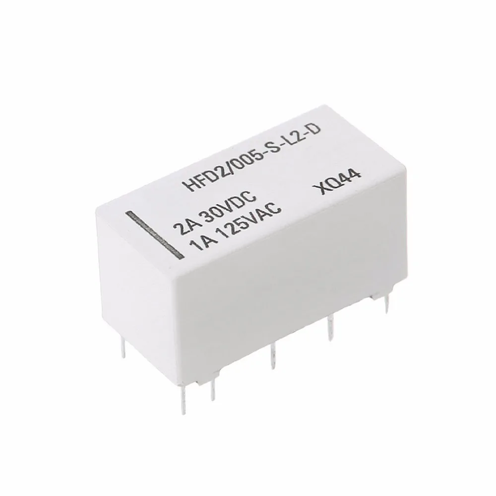 Бистабильные реле с фиксацией 5 В DPDT 2A 30VDC 1A 125VAC HFD2/005 S L2 D Realy|Реле| |