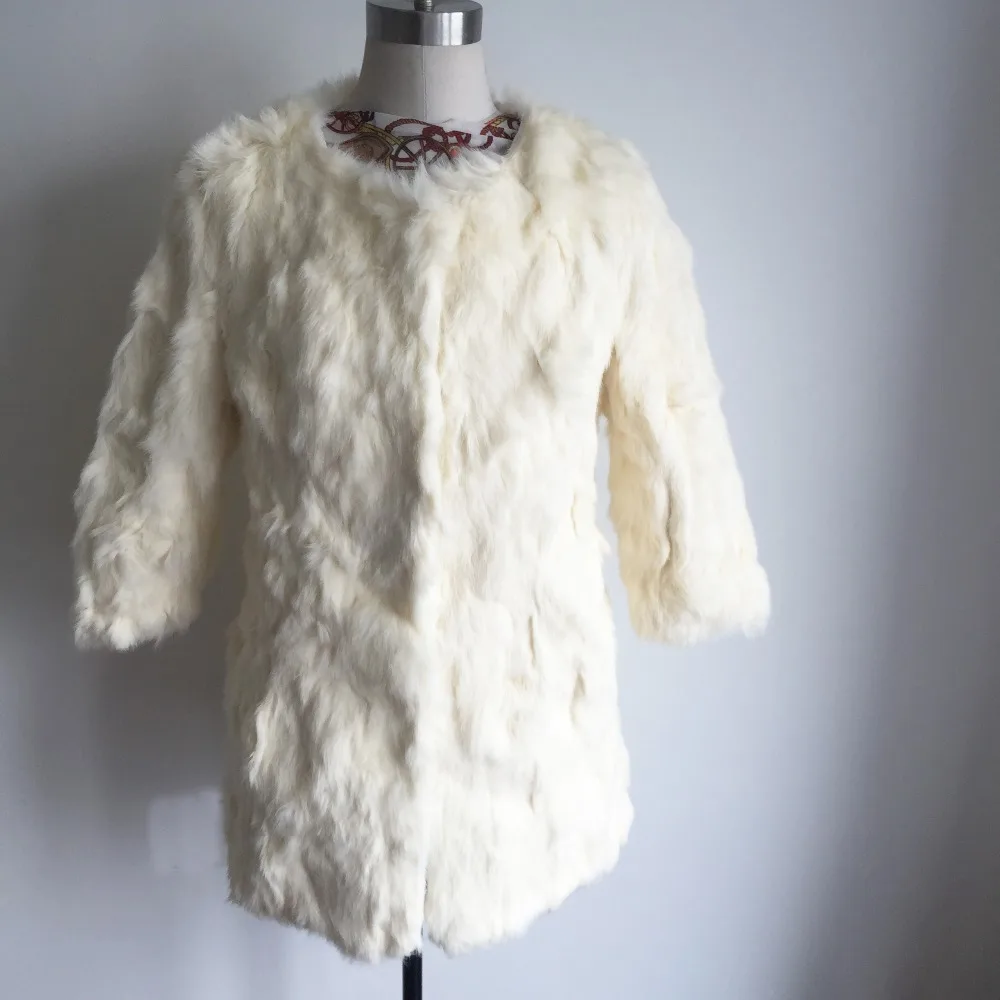 100% пальто из натурального кроличьего меха куртка цельного оптовая продажа