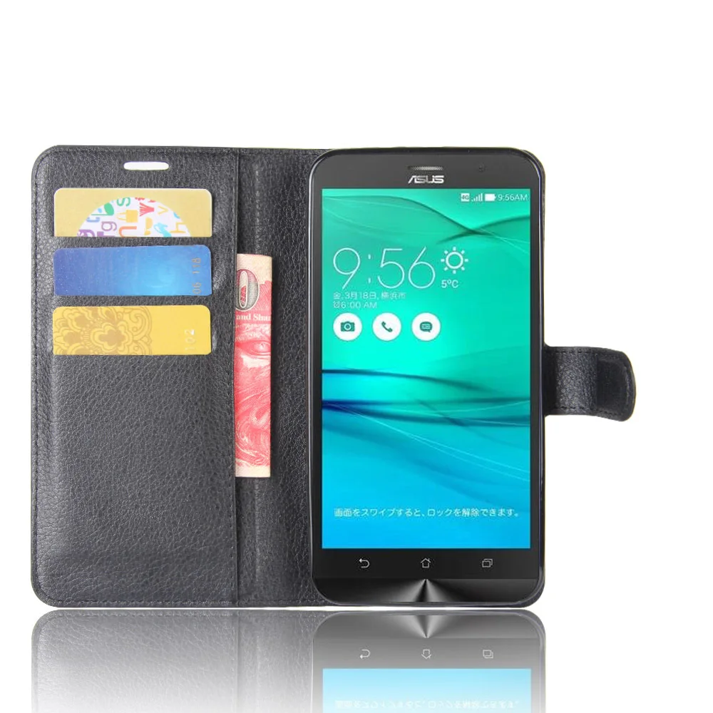 Чехол для Asus Zenfone GO ZB552KL чехол X007D 5 дюйма бумажник из искусственной кожи откидной