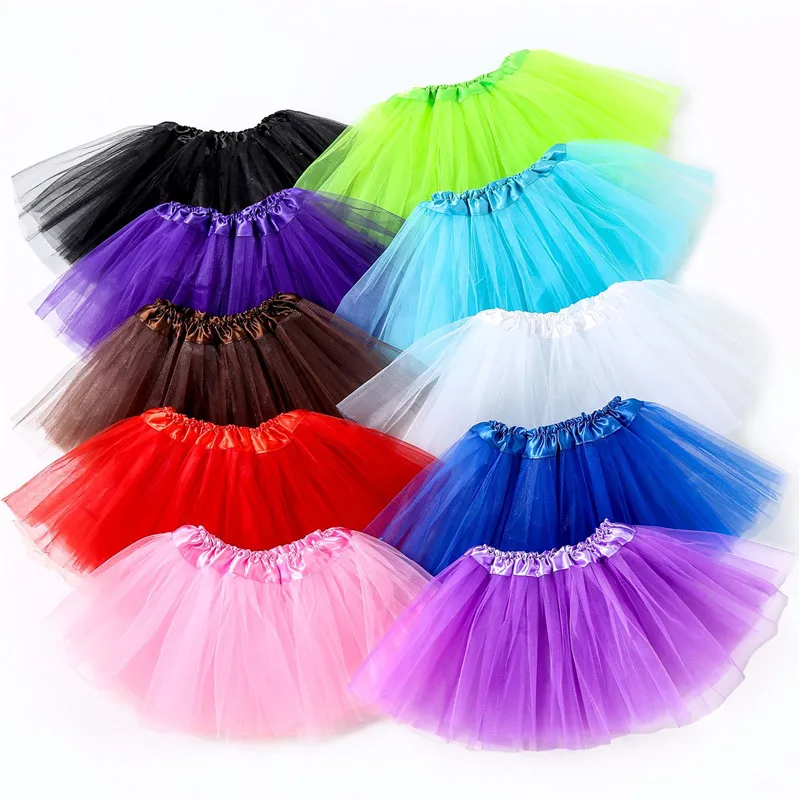 

3 layers New Baby Girl Clothes Pink Tutu Skirt Kids Princess Girls Skirt Ball Gown Pettiskirts Birthday Party Kawaii Skirts