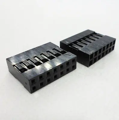

100 шт. 2x7 14 Pin Dupont перемычка Кабель корпус гнездовой контактный разъем