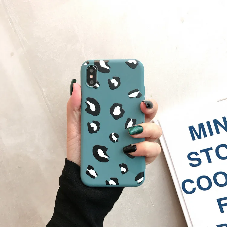 Классный чехол с леопардовым принтом для Carcasa iphone XR X XS MAX 7 8 plus цветной роскошный