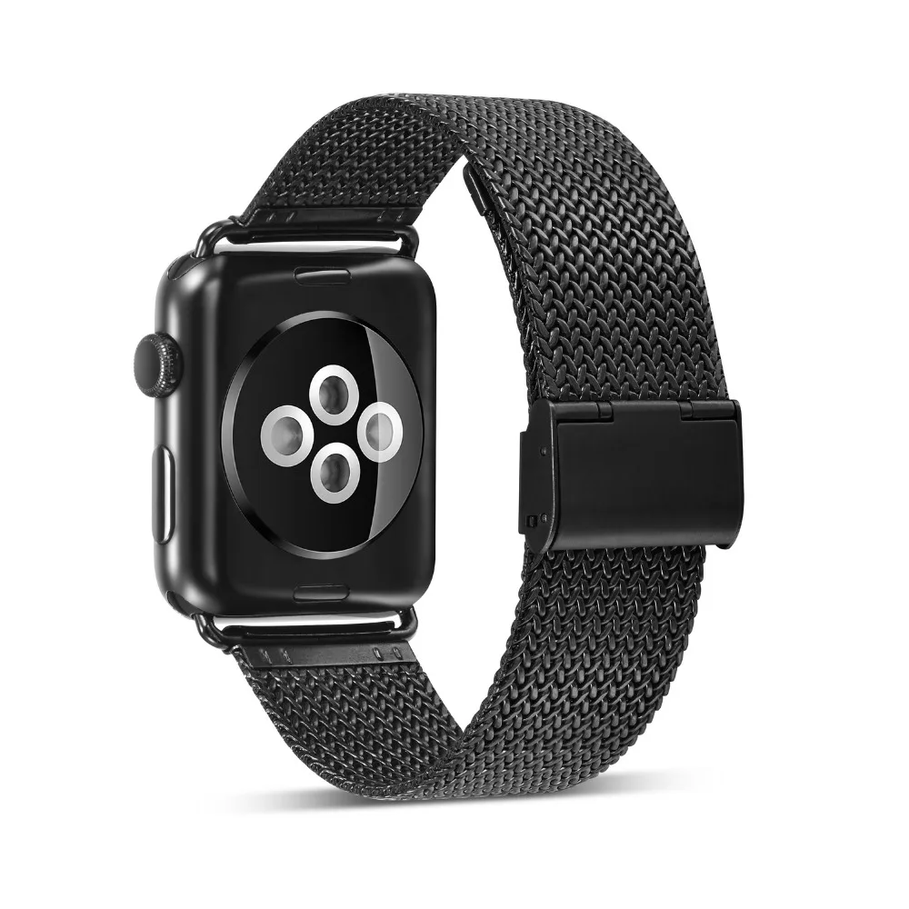 Для Apple Watch 4 40 мм 44 мм ремешок Нержавеющая сталь Пряжка ремешок для часов для iwatch серии 4 серии 3/2/1 38 мм 42 мм наручные часы Группа