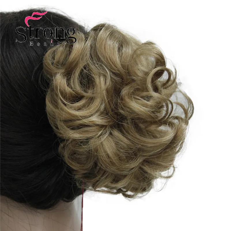 StrongBeauty, короткий конский хвост, накладные волосы, синтетические волосы, волнистые, на заколках, накладные волосы, цвет на выбор