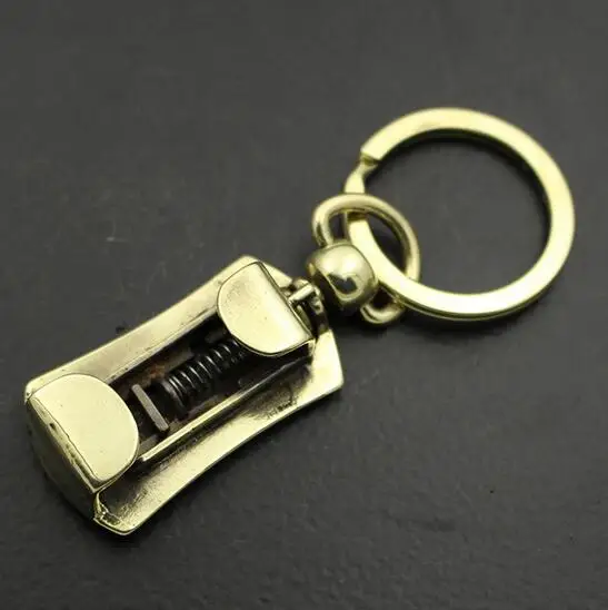 

Chinese Brass Carving Key Buckle, Buddhist Mood Car Key Buckle Pendant Statue