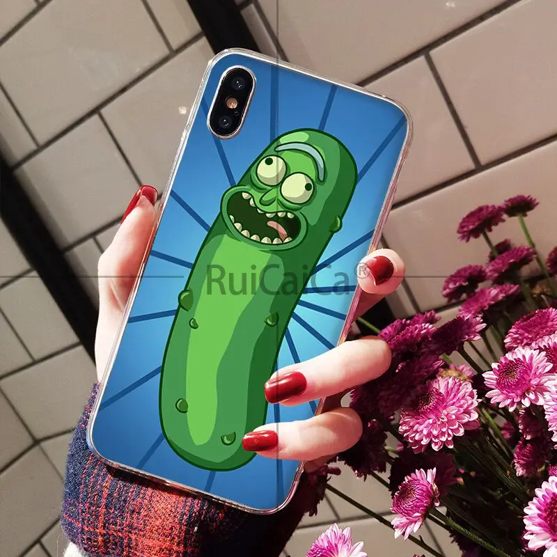 Ruicaica Rick and Morty pickle rick DIY чехол для телефона с рисунком Apple iPhone 8 7 6 6S Plus X XS MAX 5 5S SE XR |
