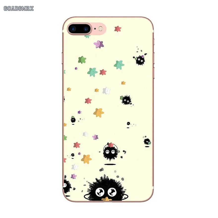 Для Samsung Galaxy J3 J5 J7 A3 A5 A7 2015 2016 2017 Note 3 4 5 8 прозрачные мягкие чехлы soot sprites мультфильм