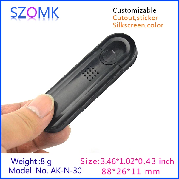 Szomk Новый Пластиковый корпус для usb-колонки сделай сам (25 шт.) 88*26*11 мм маленький