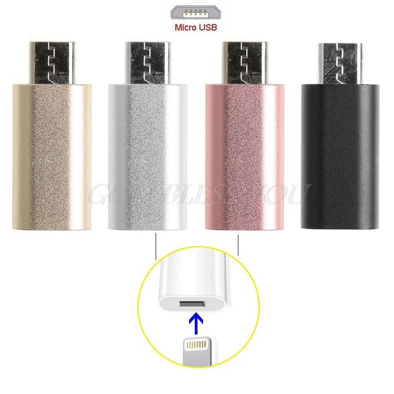 8Pin для Lightning Female Micro USB male адаптер конвертер Samsung LG Android Phone|Кабели передачи данных| |