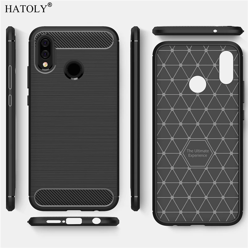 HATOLY Cover Huawei Nova 3E Case Phone Bag Soft Silicone Rubber for | Мобильные телефоны и аксессуары