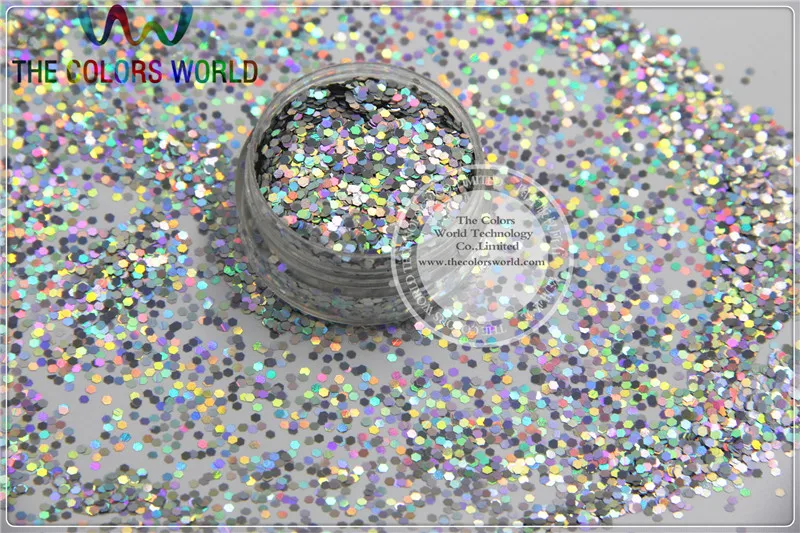 Лазерный блестящий порошок серебряного цвета 1 5 мм голографический блеск для