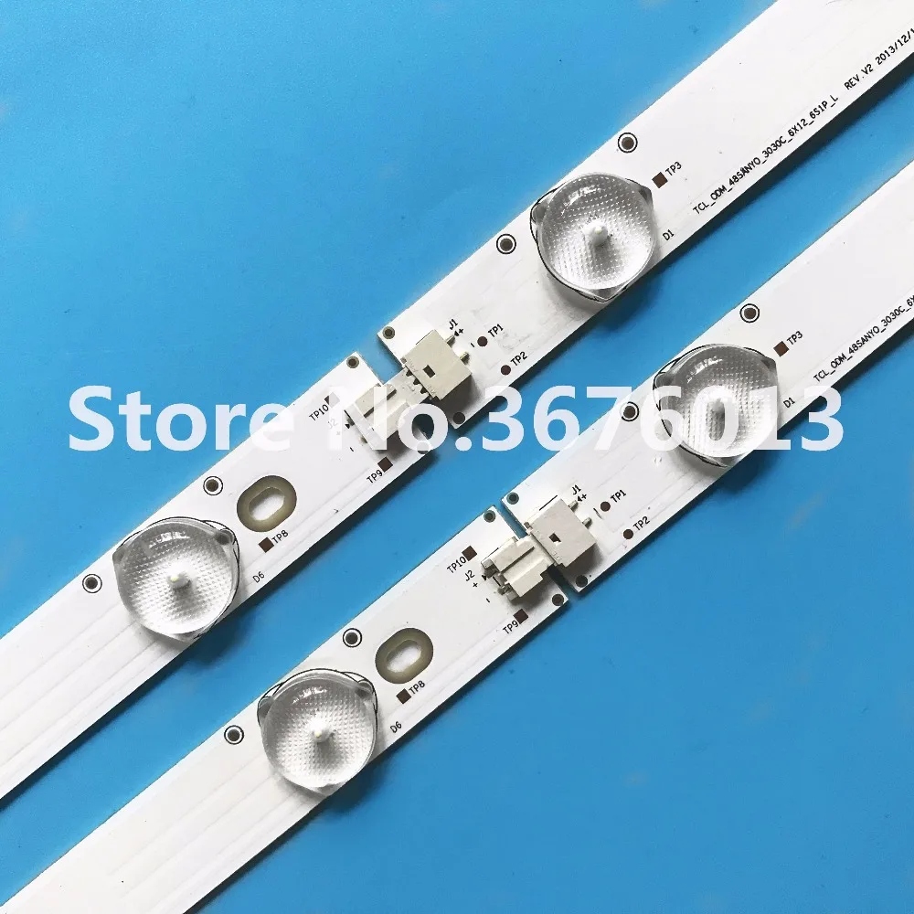 Светодиодная панель для Toshiba 48 дюймов 48L3453 4C-LB480T-YHAL 006-P2K2094A LVF480SSDX E2 V2 1 комплект = 12