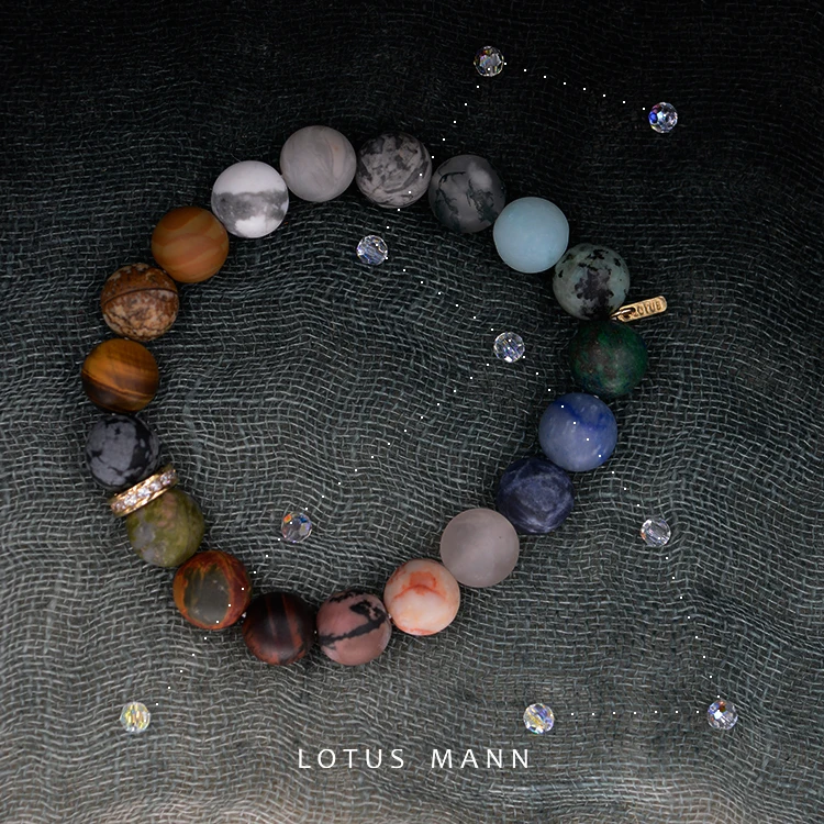 Браслеты Lotus Mann из натурального камня для вас чтобы выбрать матовый браслет пары