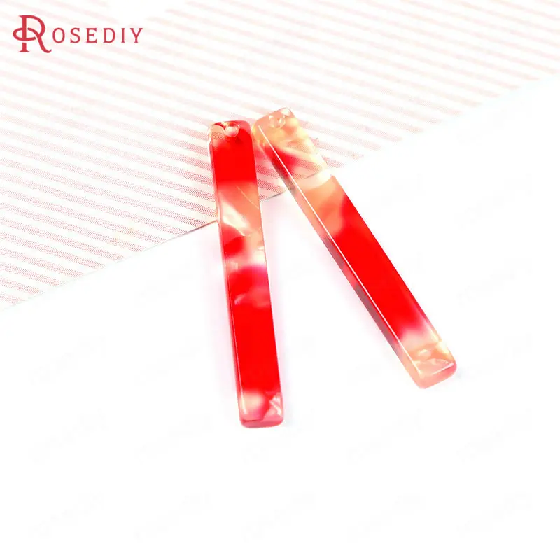 20 шт. длина 35 мм ацетат акриловый узор стержень украшения для серег Подвески