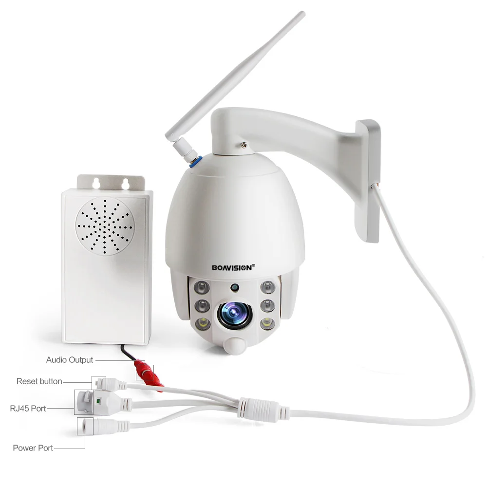HD 1080P 5X/10X Zoom Беспроводная PTZ купольная IP камера wifi наружная двухсторонняя аудио связь+ динамик CCTV камера безопасности видео ИК 60 м