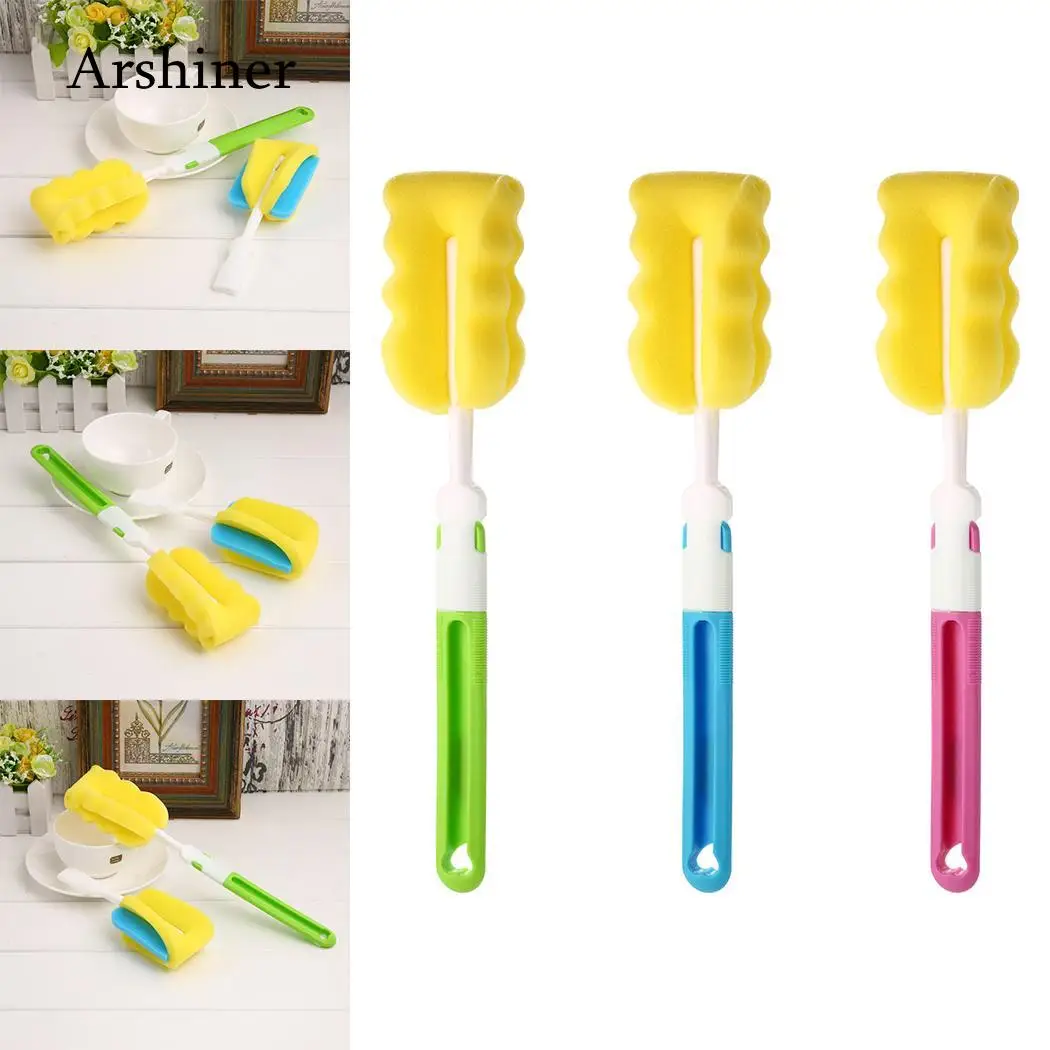 2 шт./компл. губка Детские для чистки бутылок щетки стекло бутылка комления