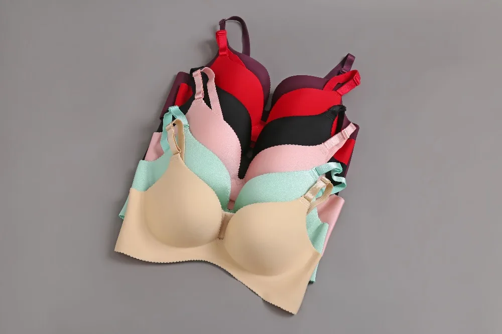 Сексуальное бесшовное нижнее белье с чашечкой 3/4 бюстгальтер большого размера